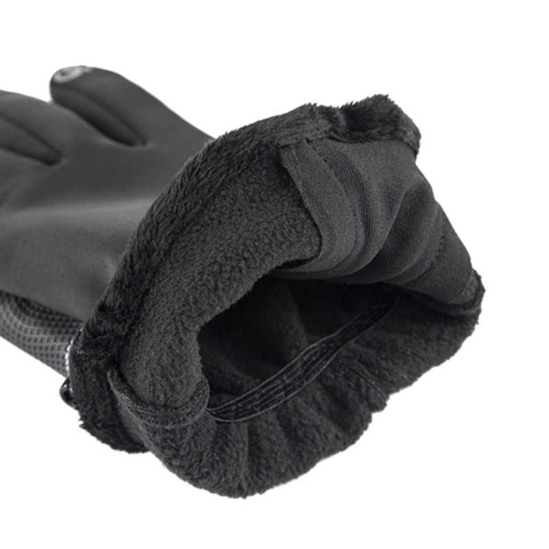 Unisex Winter Ski Full Finger Dragkedja Handskar