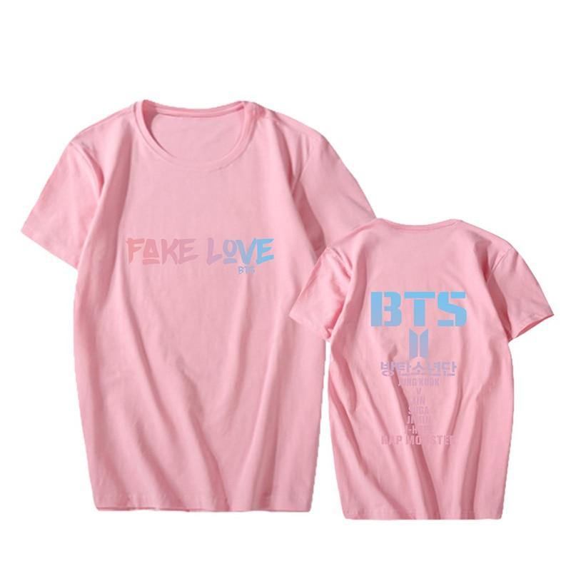 Boys Album Love Yourself Tear Fake Love Hiphop-tröja Med O-hals T-shirt Kortärmade Toppar T-shirt