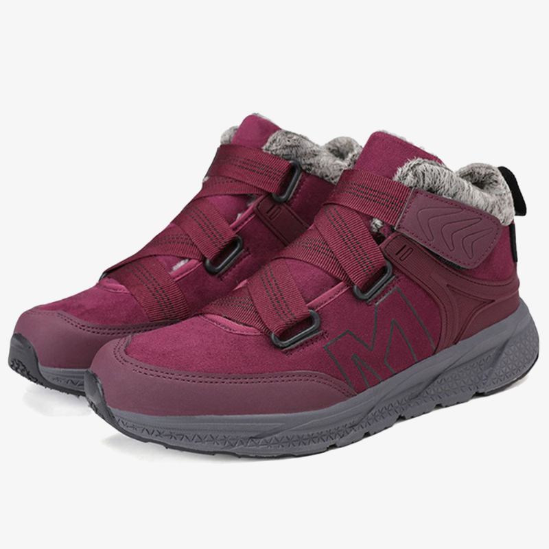 Dam Mjuk Sula Plyschfoder Varm Utomhus Vinter Sneakers Snow Boots