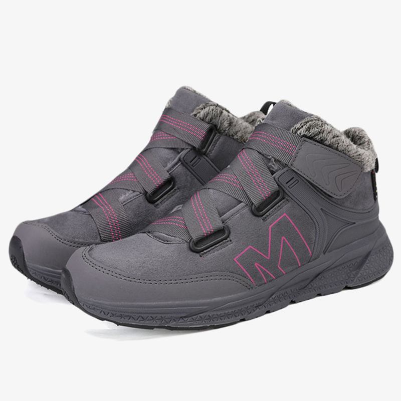 Dam Mjuk Sula Plyschfoder Varm Utomhus Vinter Sneakers Snow Boots