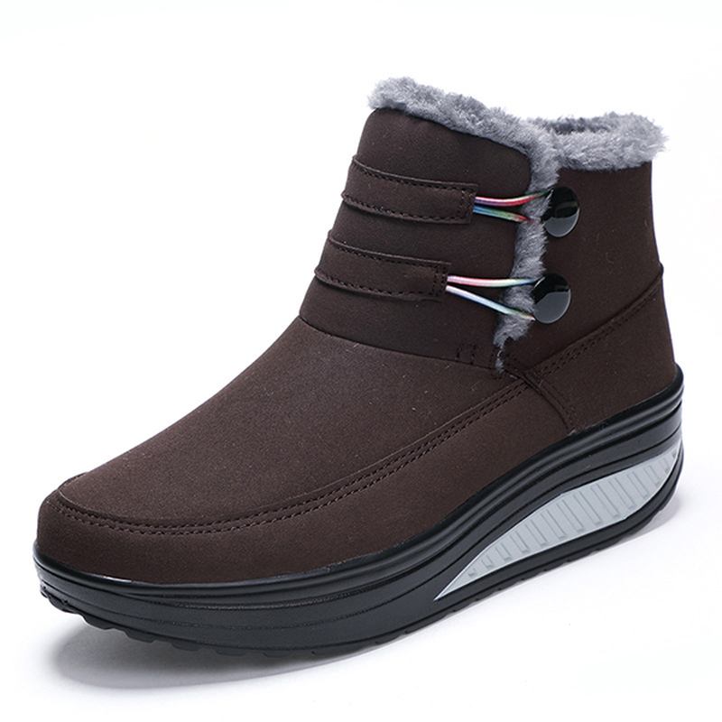 Kvinnor Winter Slip On Keep Warm Boots