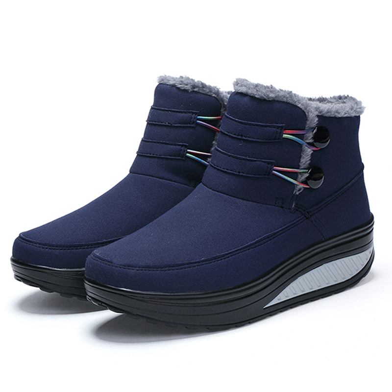 Kvinnor Winter Slip On Keep Warm Boots