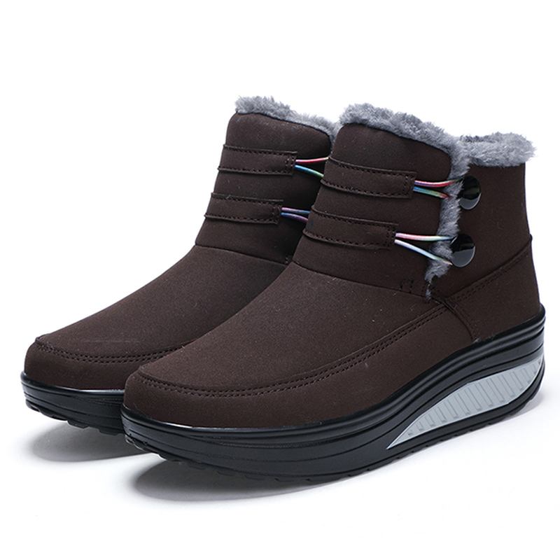 Kvinnor Winter Slip On Keep Warm Boots