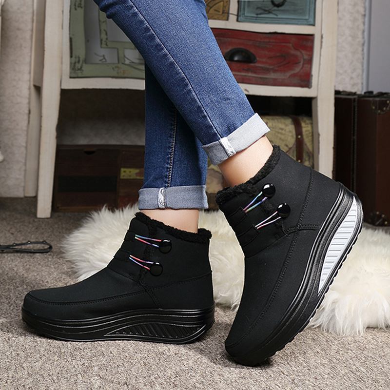 Kvinnor Winter Slip On Keep Warm Boots