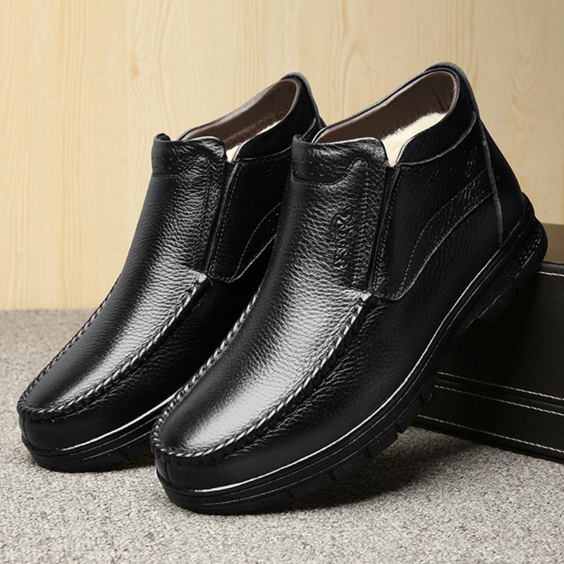 Varma Plyschfoder För Män Slip On Casual Business Boots