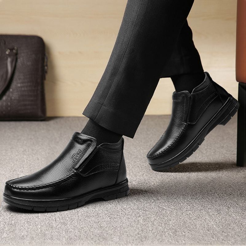 Varma Plyschfoder För Män Slip On Casual Business Boots