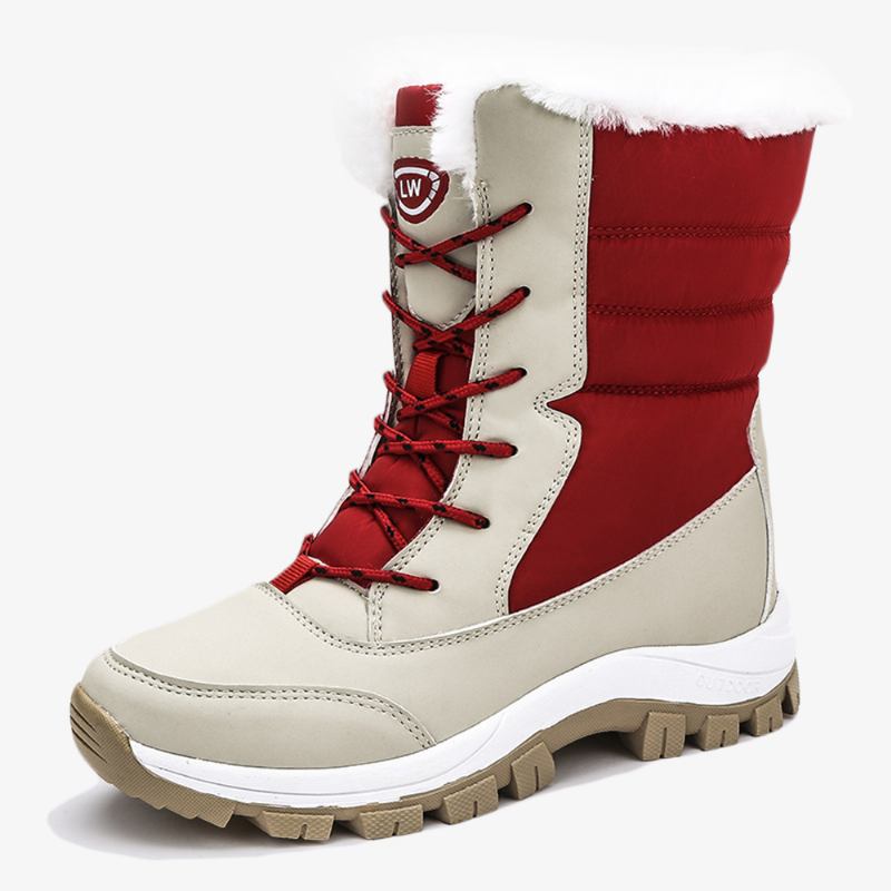 Vintervarmt Plyschfoder Casual Mid-calf Snow Boots