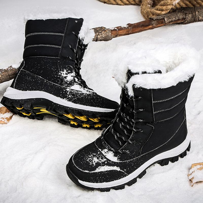 Vintervarmt Plyschfoder Casual Mid-calf Snow Boots