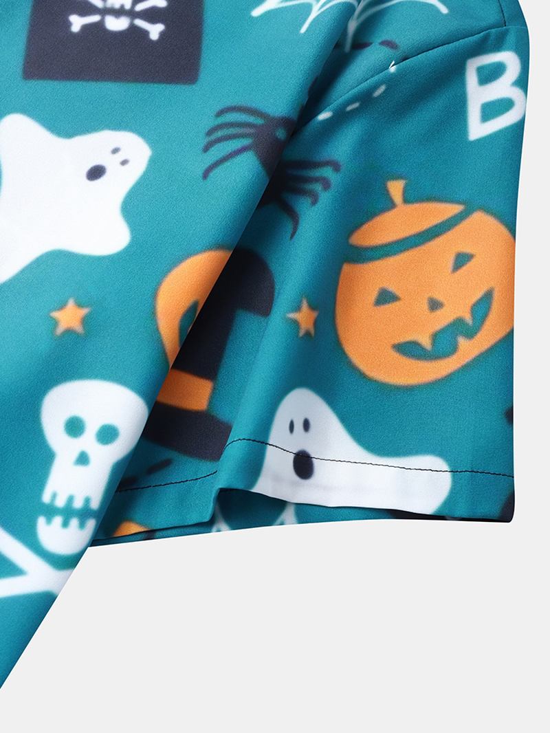 Herr Ghost Pumkpin Skeleton Casual Shirts