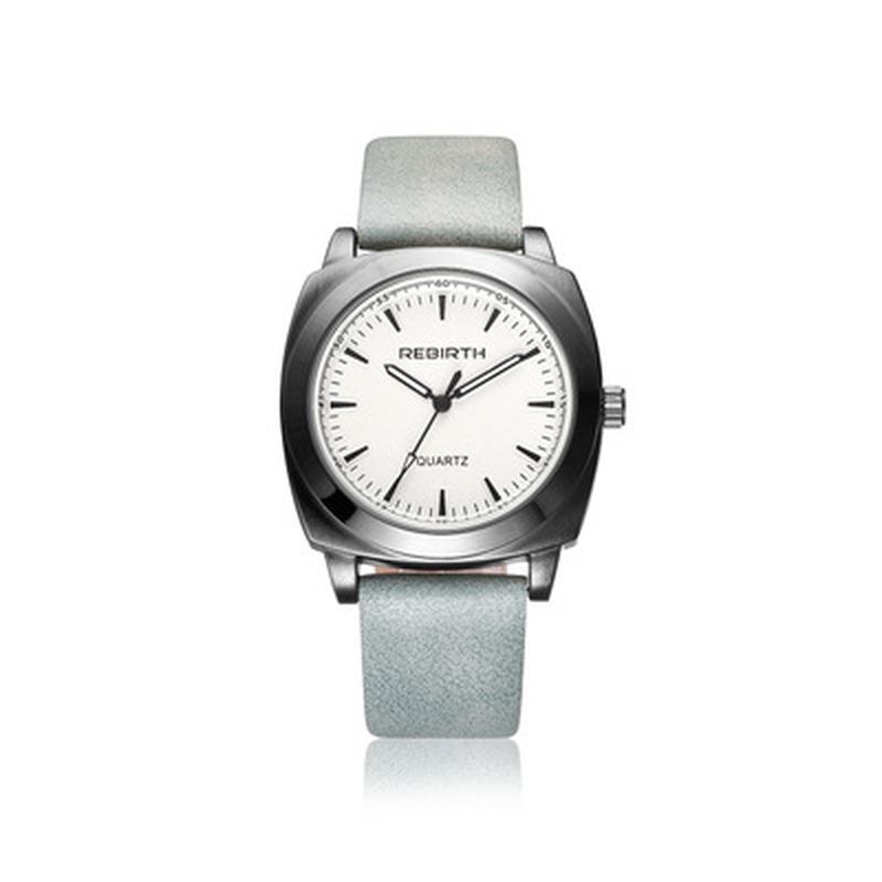 Casual Style Vattentät Kvinnor Armbandsur Läderrem Quartz Klockor