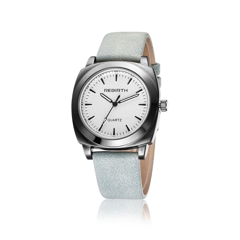 Casual Style Vattentät Kvinnor Armbandsur Läderrem Quartz Klockor