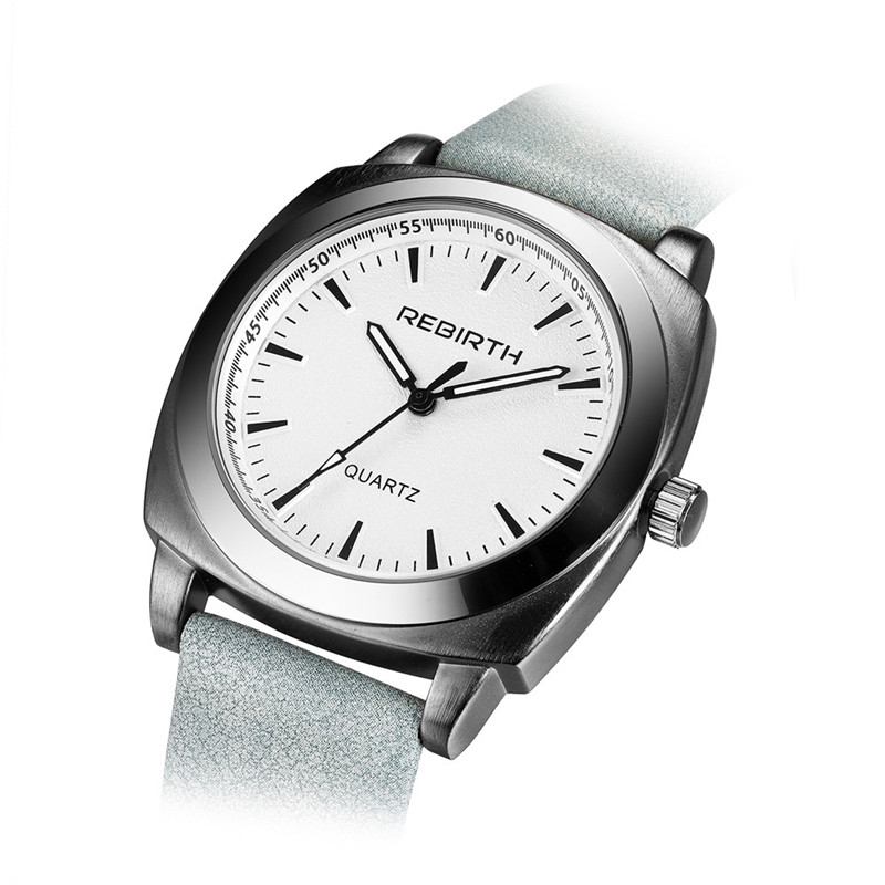 Casual Style Vattentät Kvinnor Armbandsur Läderrem Quartz Klockor