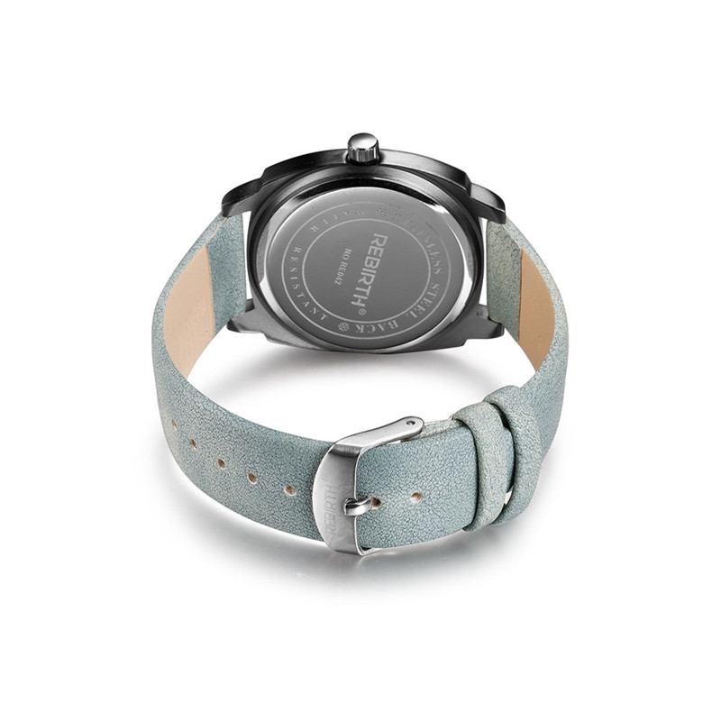 Casual Style Vattentät Kvinnor Armbandsur Läderrem Quartz Klockor