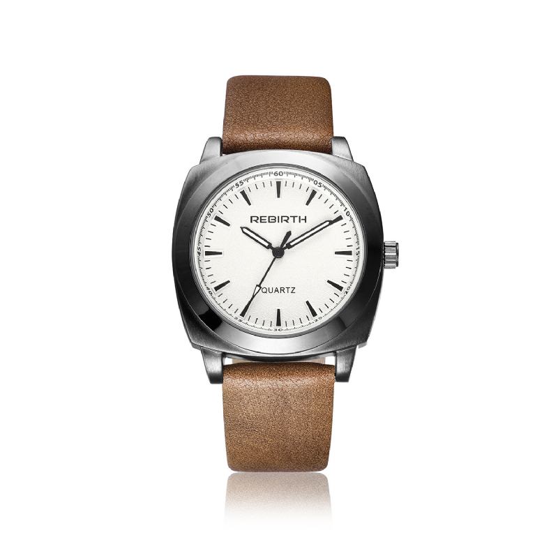 Casual Style Vattentät Kvinnor Armbandsur Läderrem Quartz Klockor