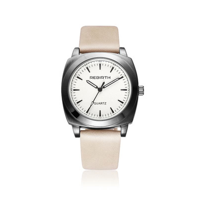 Casual Style Vattentät Kvinnor Armbandsur Läderrem Quartz Klockor