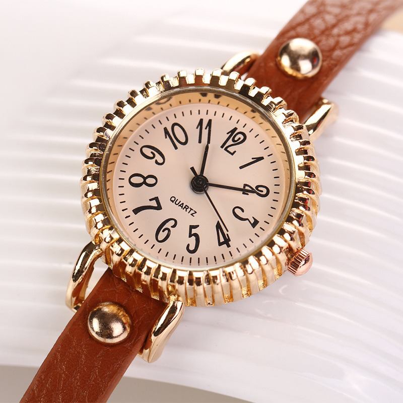 Mode Three Pearl Damklocka Damklänning Watch Armband Quartz Watch