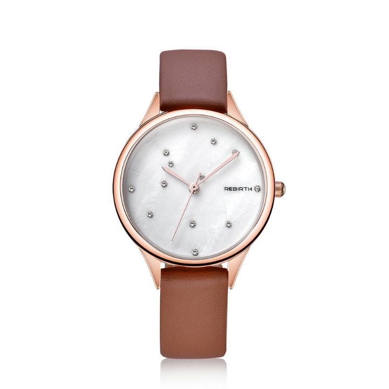 Starry Sky Dam Armbandsur Rose Gold Case Quartz Watch