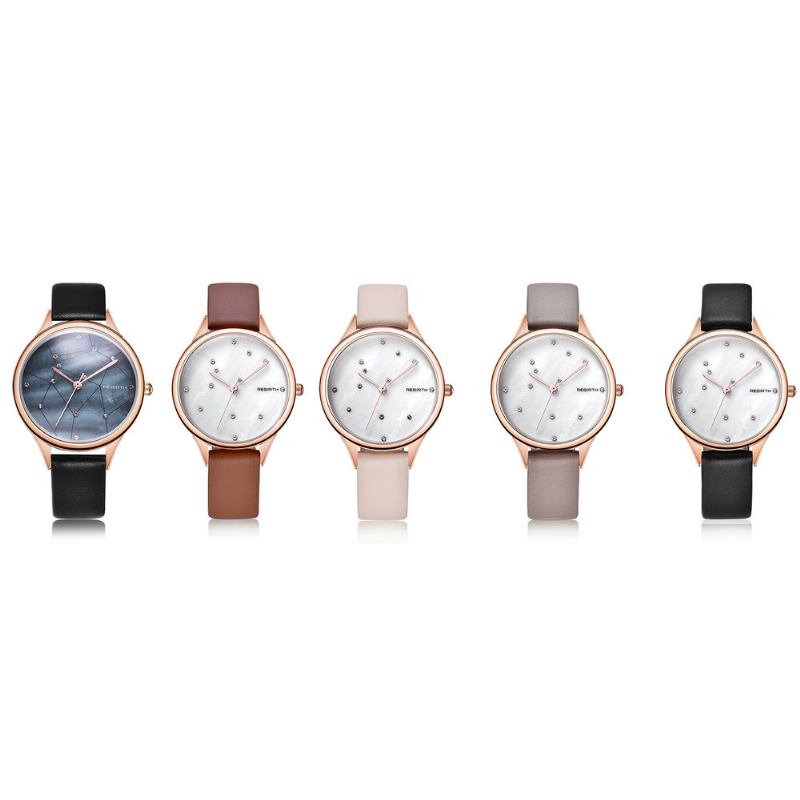 Starry Sky Dam Armbandsur Rose Gold Case Quartz Watch