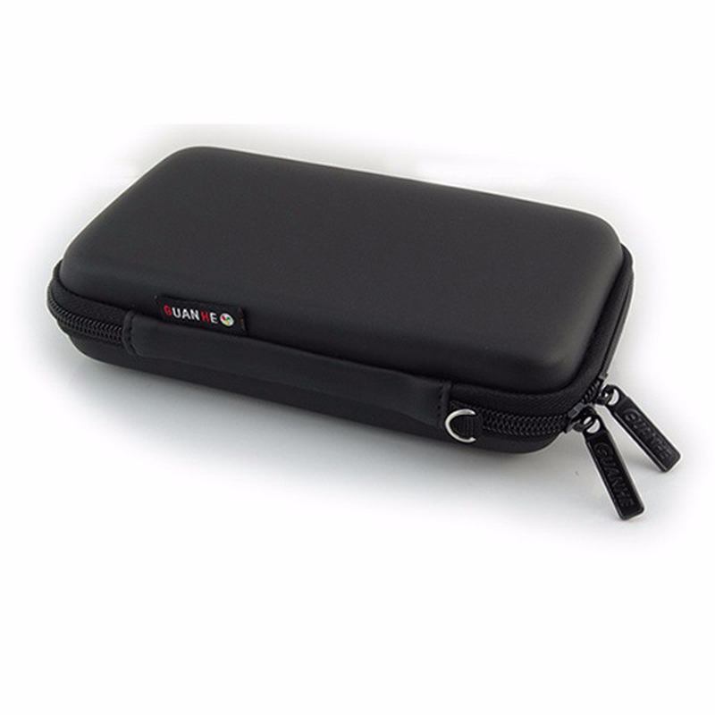 Externt Batteri Usb-minne Hörlurar Digital Gadget-väska Resor Silver Storage Bag