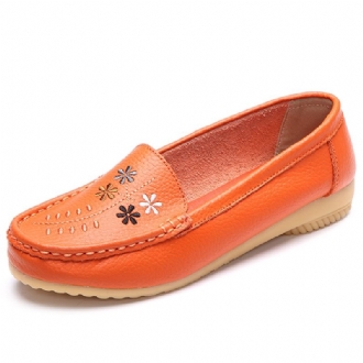 Blomsterbroderi Casual Slip On Flat Shoes