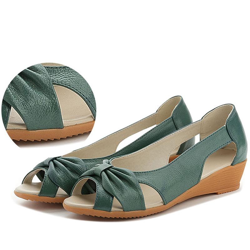 Butterfly Knot Hollow Out Causal Flats För Kvinnor