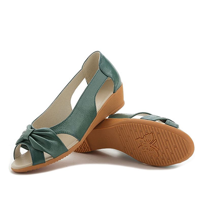 Butterfly Knot Hollow Out Causal Flats För Kvinnor