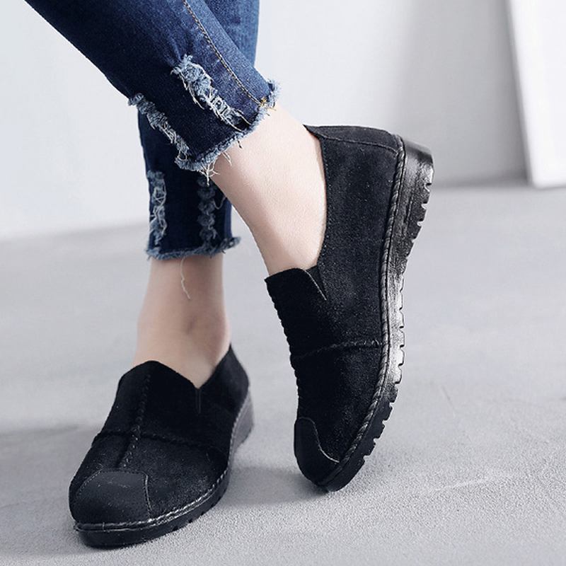 Dam Casual Loafers I Mocka Med Mjuk Sula