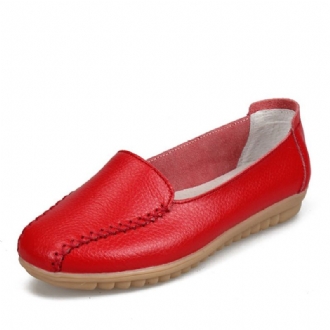 Dam Loafers Skor Casual Outdoor Slip On Leather Flats