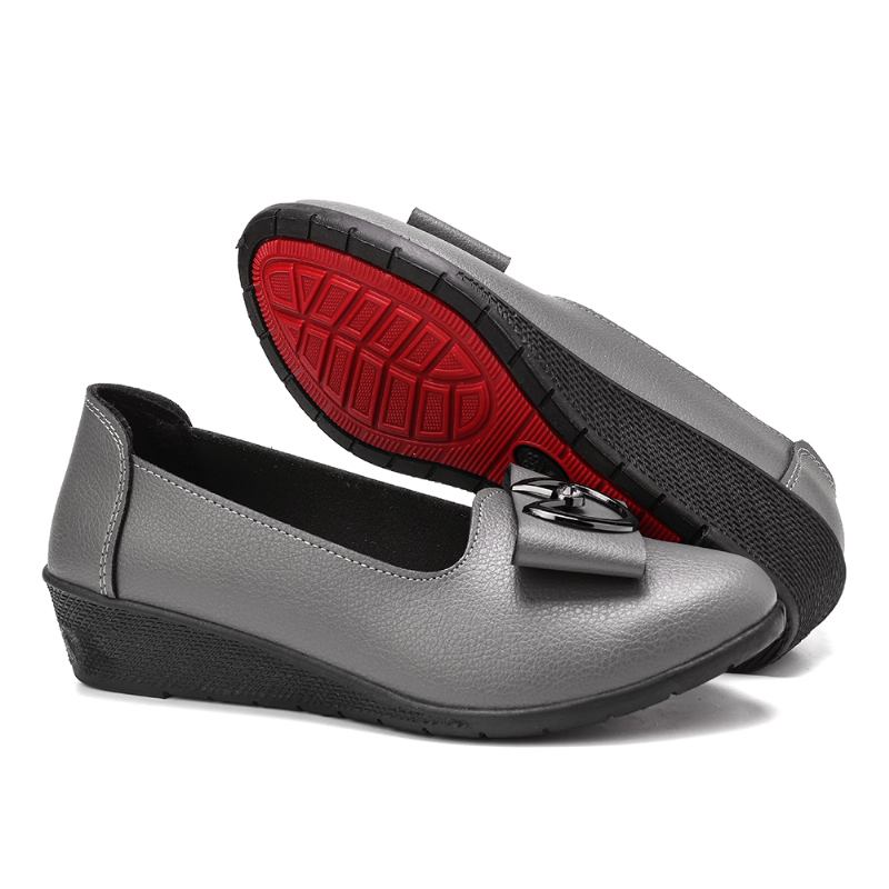 Dam Metail Decor Sole Shallow Casual Slip On Loafers