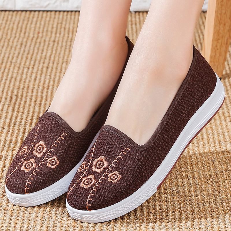 Dambroderi Andas Casual Shallow Slip On Flat Loafers