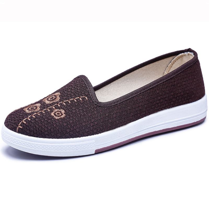 Dambroderi Andas Casual Shallow Slip On Flat Loafers