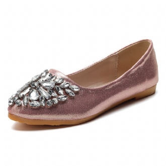 Damer Sweet Rhinestone Damer Lättvikts Rhinestone Dressy Flats