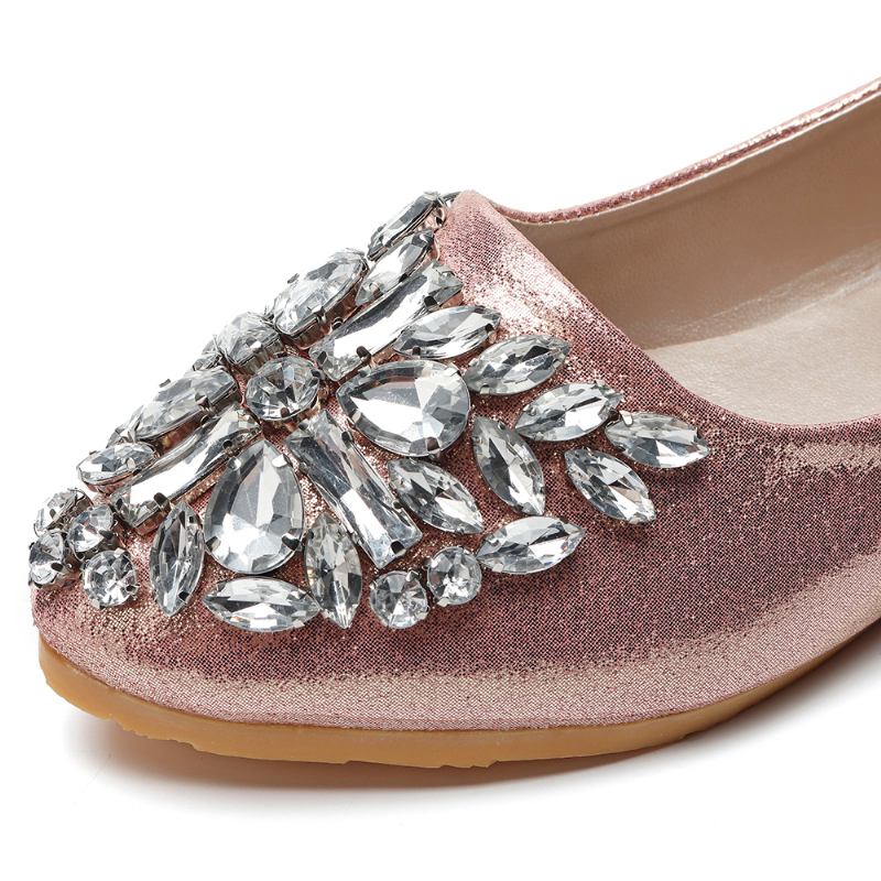 Damer Sweet Rhinestone Damer Lättvikts Rhinestone Dressy Flats