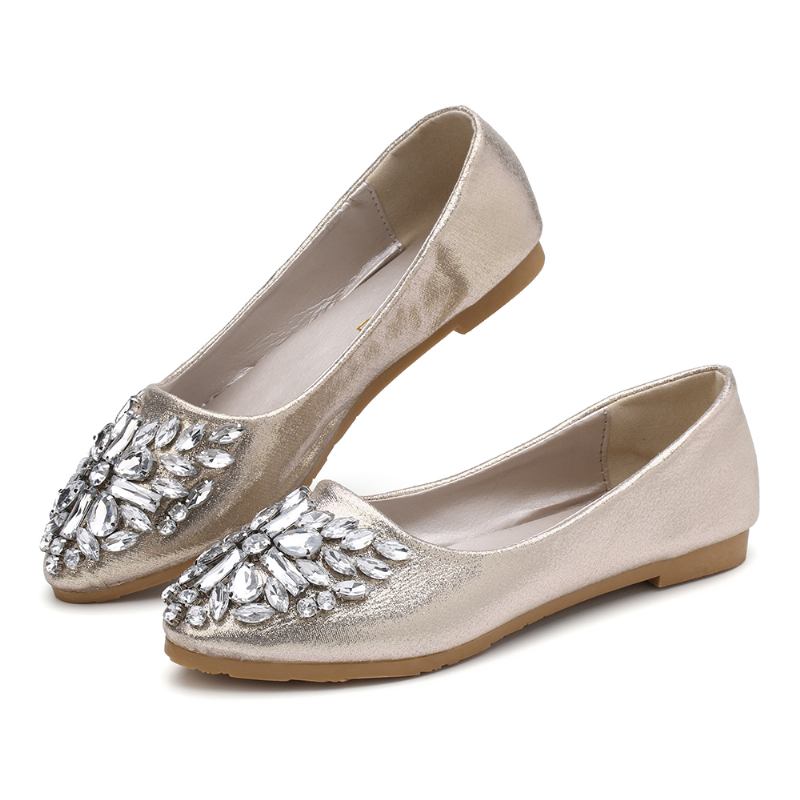 Damer Sweet Rhinestone Damer Lättvikts Rhinestone Dressy Flats