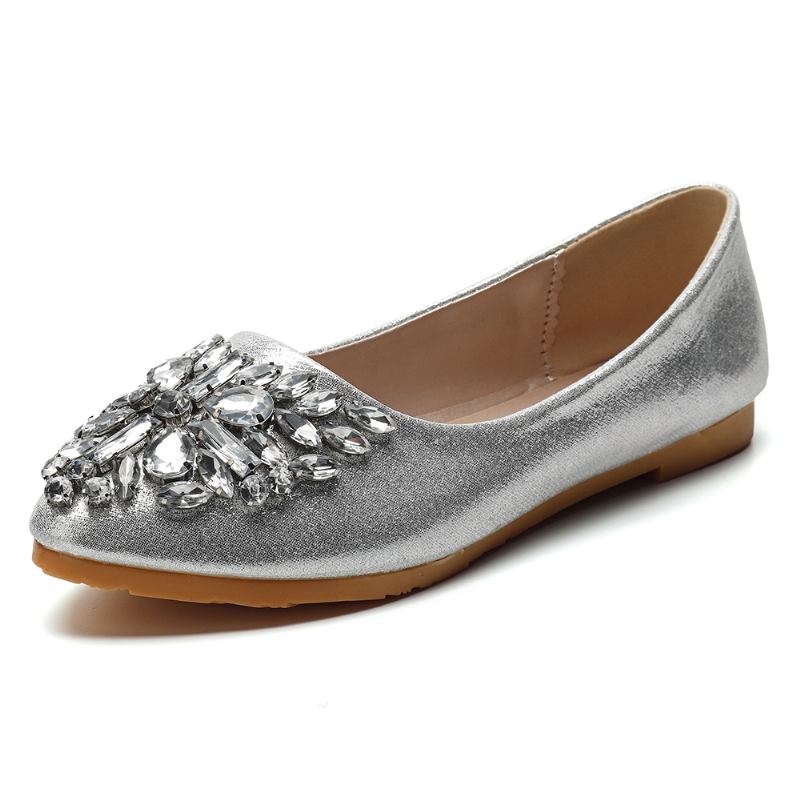 Damer Sweet Rhinestone Damer Lättvikts Rhinestone Dressy Flats