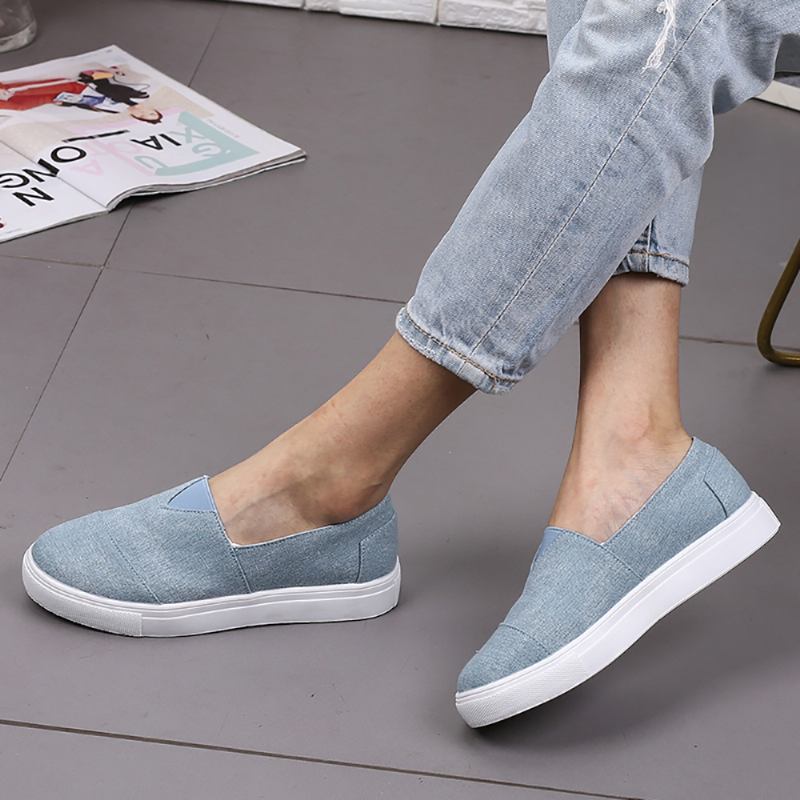 Enfärgade Slip On Loafers