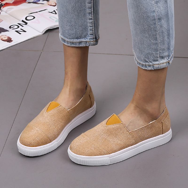 Enfärgade Slip On Loafers