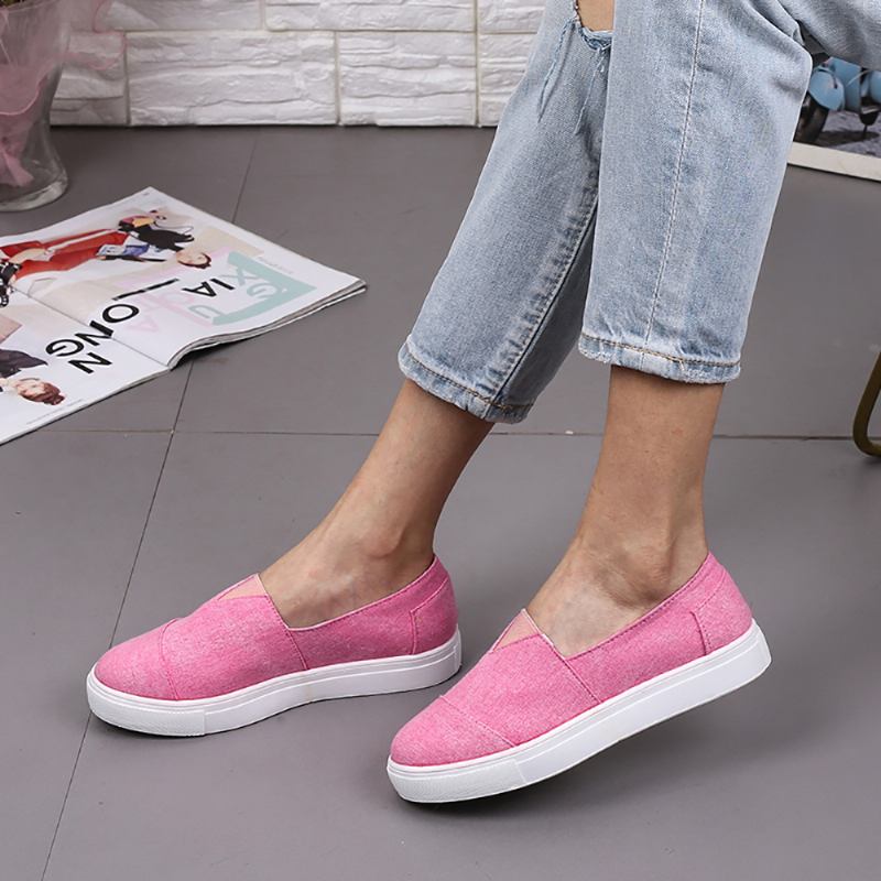 Enfärgade Slip On Loafers