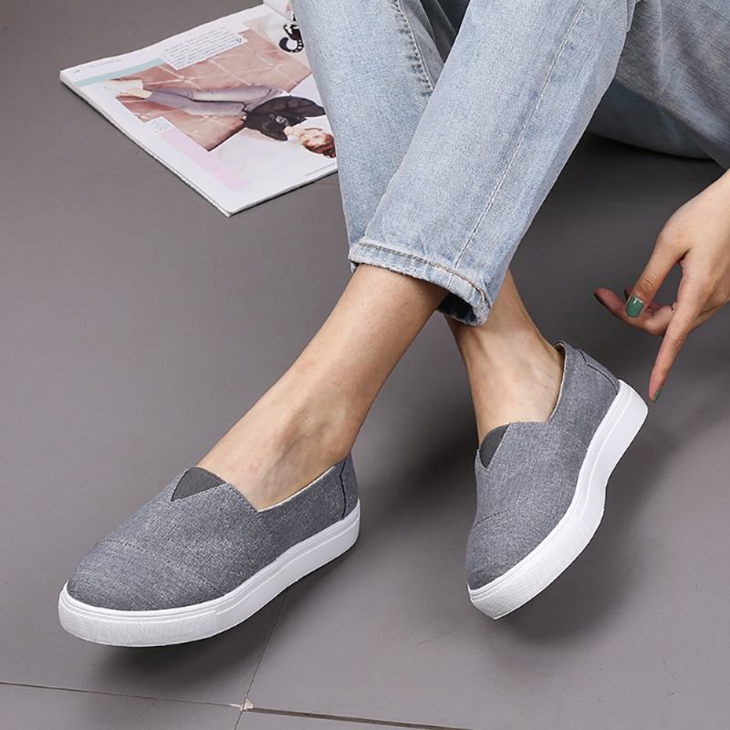 Enfärgade Slip On Loafers