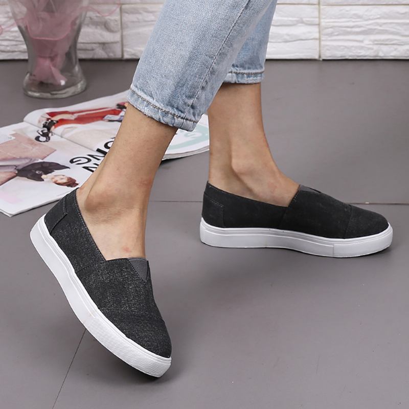 Enfärgade Slip On Loafers