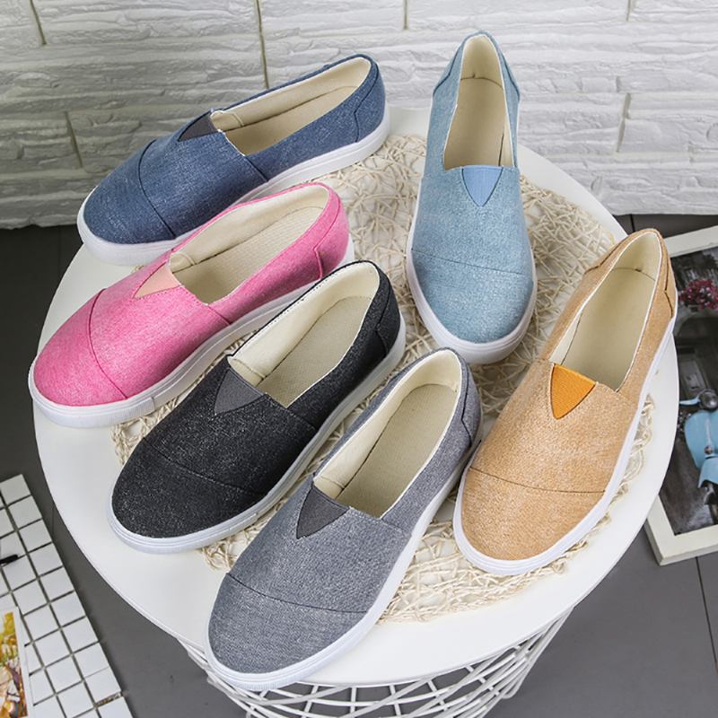 Enfärgade Slip On Loafers