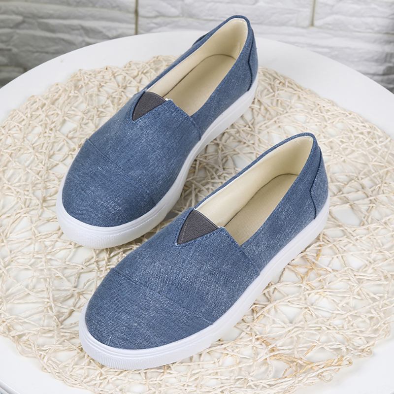 Enfärgade Slip On Loafers