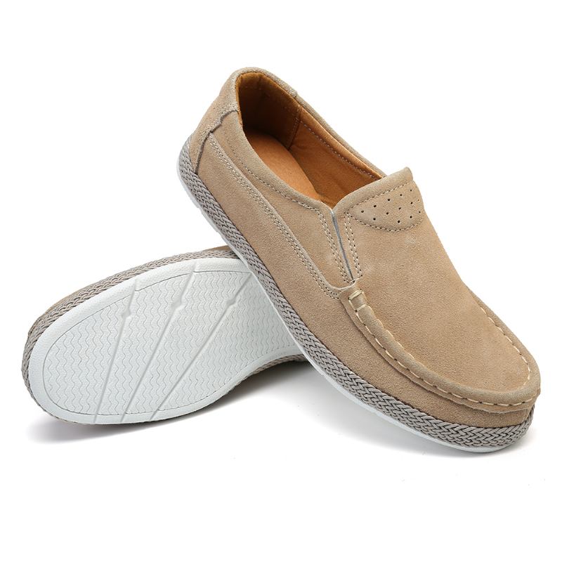 Kvinnor Bärbar Enfärgad Casual Slip On Flats