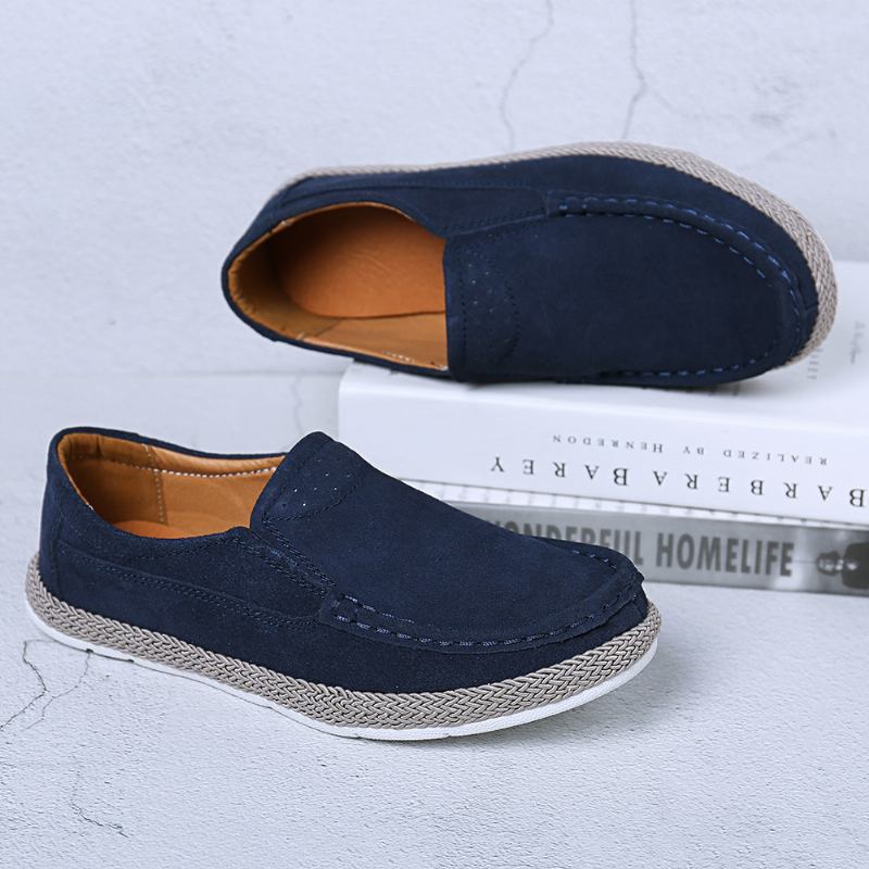 Kvinnor Bärbar Enfärgad Casual Slip On Flats