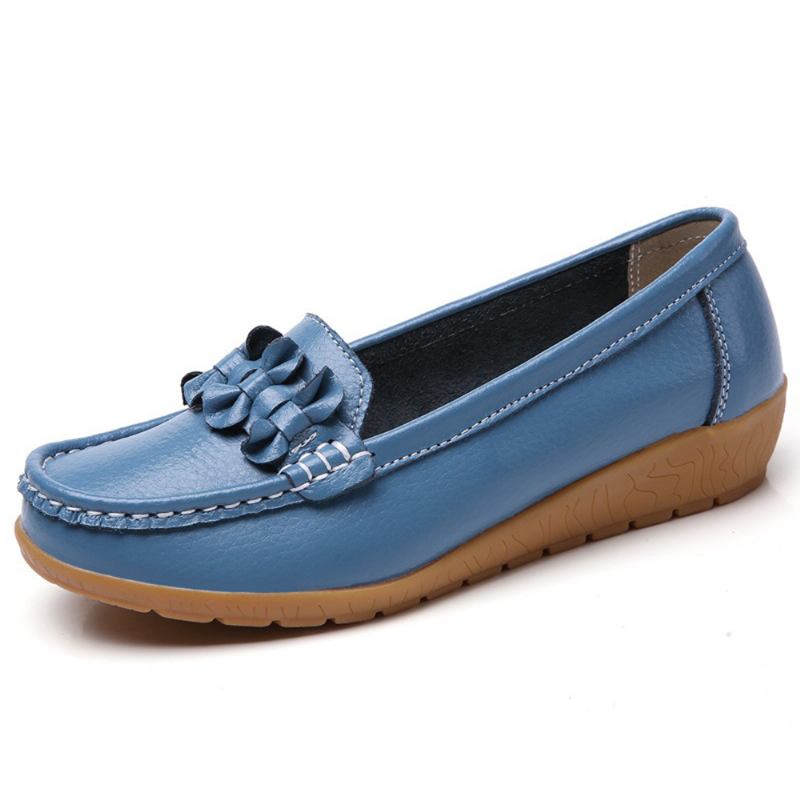 Kvinnor Bowknot Stitching Dekor Halksäkra Casual Loafers