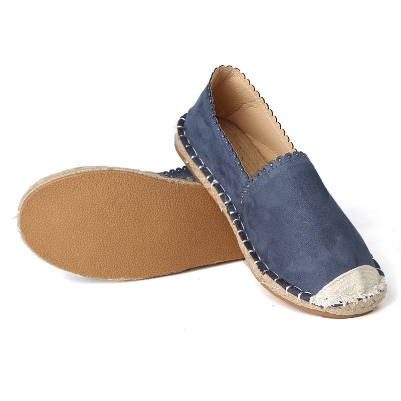 Kvinnor Casual Andas Espadrille Flat Slip On Flats