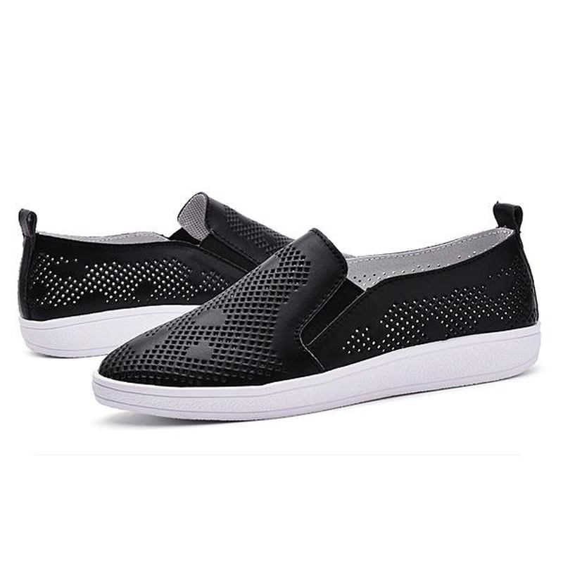 Kvinnor Casual Andas Loafers Ihåliga Slip-on Soft Sole Flat Shoes