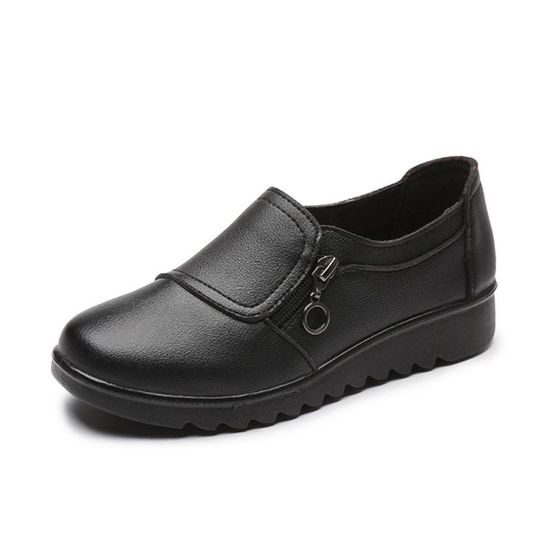 Kvinnor Casual Läder Slip On Outdoor Flat Loafers