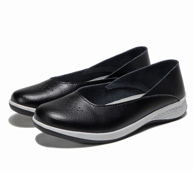 Kvinnor Casual Mjuka Sömmar Slip On Flats Loafers