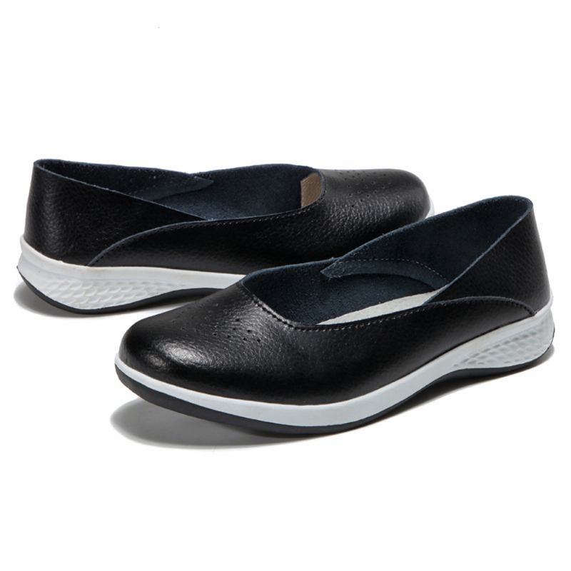 Kvinnor Casual Mjuka Sömmar Slip On Flats Loafers